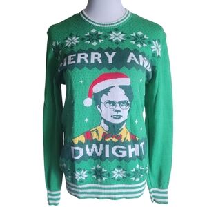 Tipsy Elves Ugly Christmas Sweater The Office Dreaming Of A Dwight Christmas S